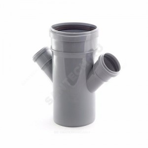 Крестовина PP-H 1-плоскостная серая Дн 110х50х50х45гр б/нап в/к RTP (РосТурПласт) 11324 Крестовина PP-H 1-плоскостная серая Дн 110х50х50х45гр б/нап в/к RTP (РосТурПласт) 11324