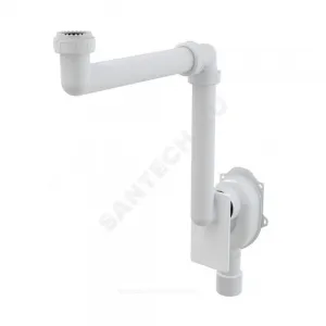 Сифон для умывальника/мойки 1 1/2"/1 1/4"x40 скрытый монтаж без выпуска Alca Plast A873