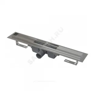 Лоток душевой с гидрозатвором Дн 50 1050х60мм без решетки горизонтальный выпуск Alca Plast APZ6S-1050