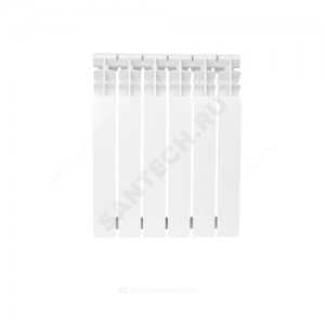 Радиатор алюминиевый AL 500/96 12 секций Qну=1536 Вт RAL 9016 (белый) Benarmo