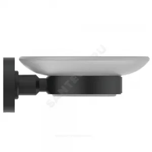 Мыльница с держателем IOM черный матовый Ideal Standard A9122XG