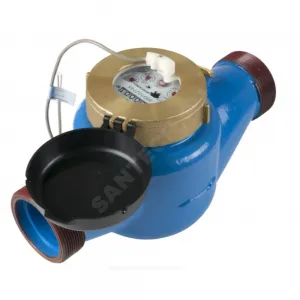 Счётчик х/в крыльчатый многоструйный Ду 50 Ру16 Qn=15 м3/ч 40С L=300мм резьба импульсный В/К IP68 ВКМ М ДГ2 Декаст 71-50-09